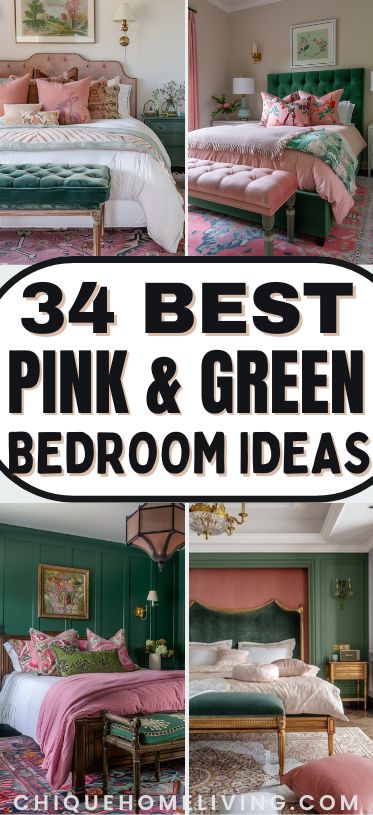 34 Stunning Pink and Green Bedroom Ideas 79 34 Stunning Pink and Green Bedroom Ideas Long Pin Templates 373 x 815 px copy 4 Pink and Green Bedroom,sage green and pink bedroom