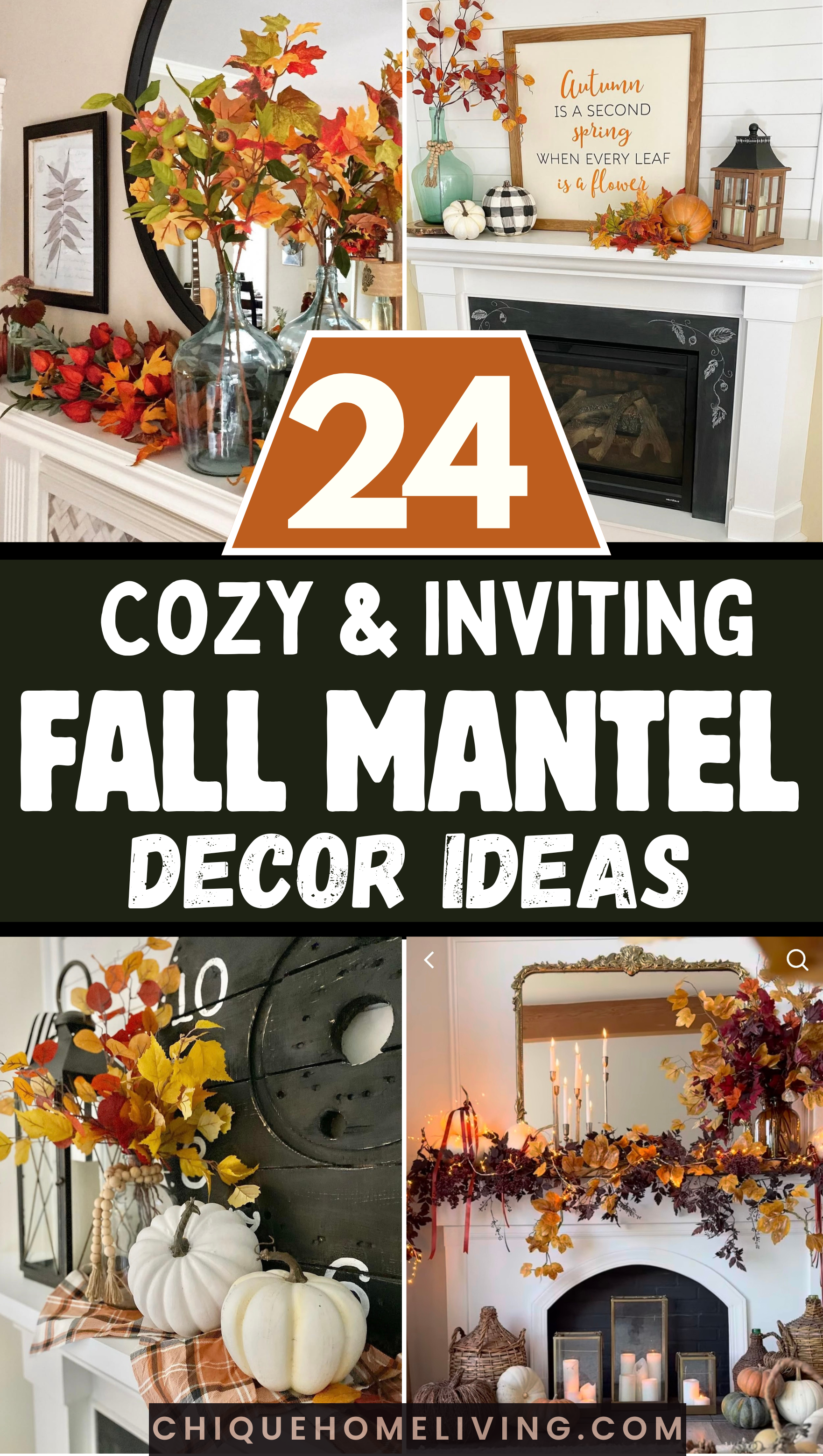 24 Stunning Fall Mantel Decor Ideas to Inspire You 51 24 Stunning Fall Mantel Decor Ideas to Inspire You Fall Mantel DecorMP 2 fall mantel decor