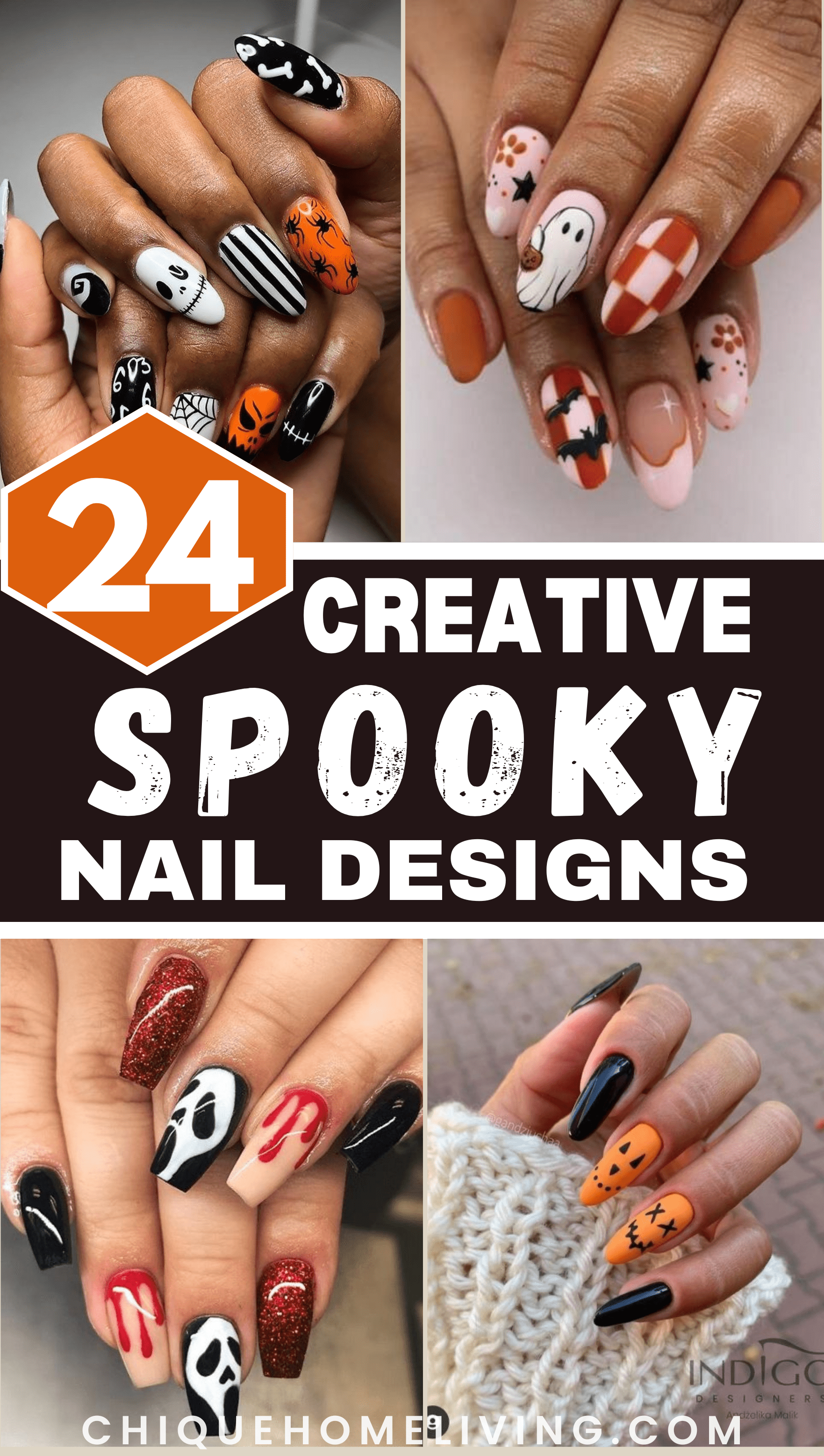40 Spooky Nail Design Ideas to Make You Stand Out 83 40 Spooky Nail Design Ideas to Make You Stand Out spooky nail ideasMP Spooky Nail Design Ideas