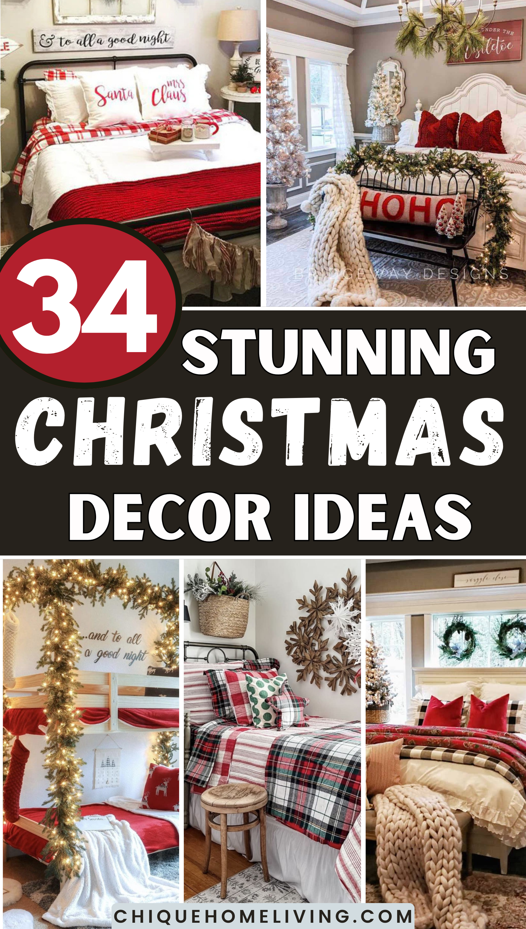 Christmas bedroom ideas Christmas Bedroom Decor Ideas
