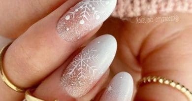 White Christmas Nail Ideas