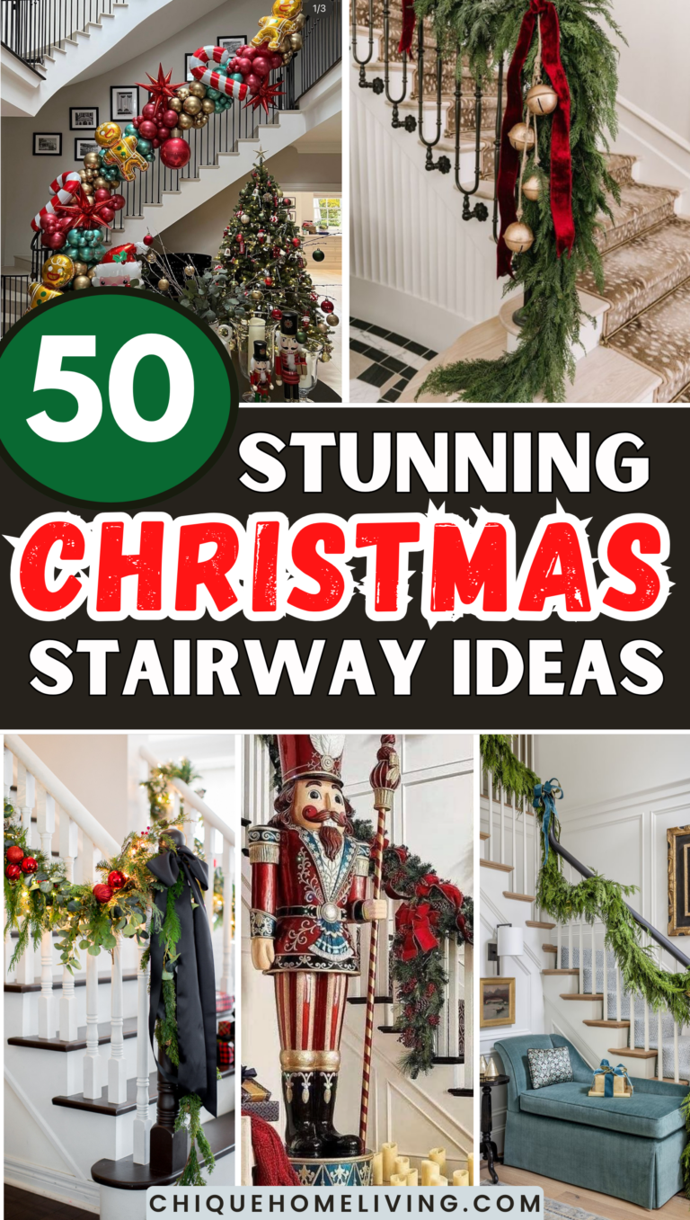 50+ Stunning Christmas Staircase Decor Ideas to Try This Year