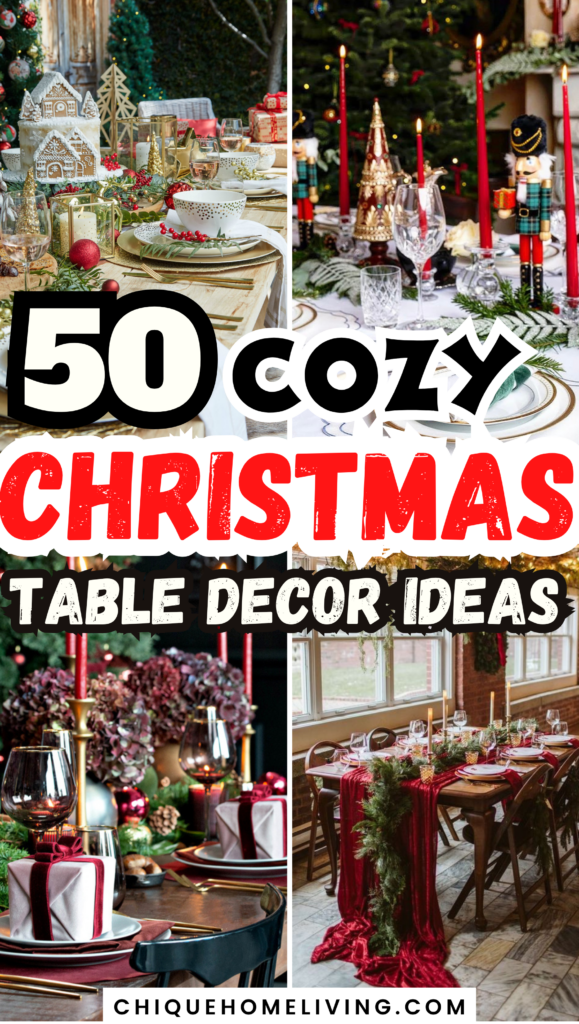 50+ Elegant Christmas Table Decor Ideas to Inspire You