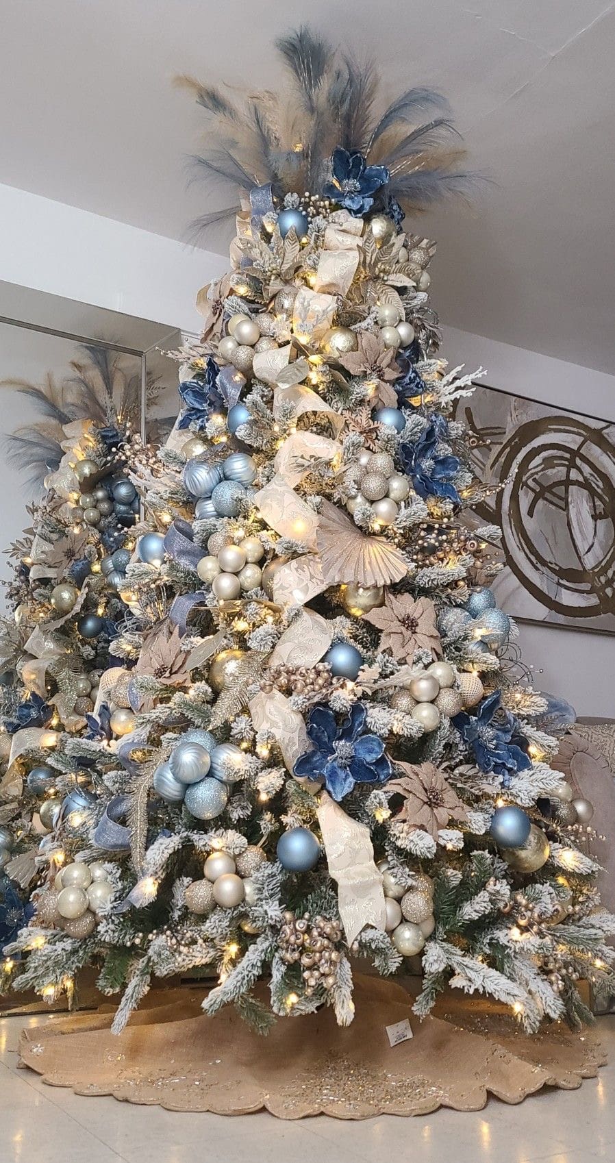 20 Best White and Blue Christmas Tree Decor Ideas 9 20 Best White and Blue Christmas Tree Decor Ideas Blue and White christmas treesIMG 7873.jpg White and Blue Christmas Tree