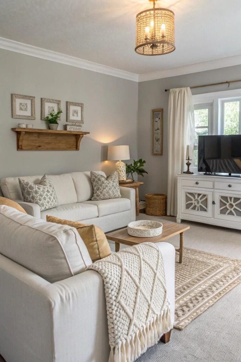 View of 27 Cozy Apartment Living Room Decor Ideas You’ll Want to Try