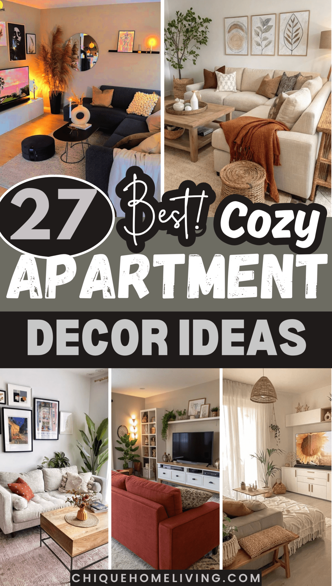 27 Cozy Apartment Living Room Decor Ideas You’ll Want to Try