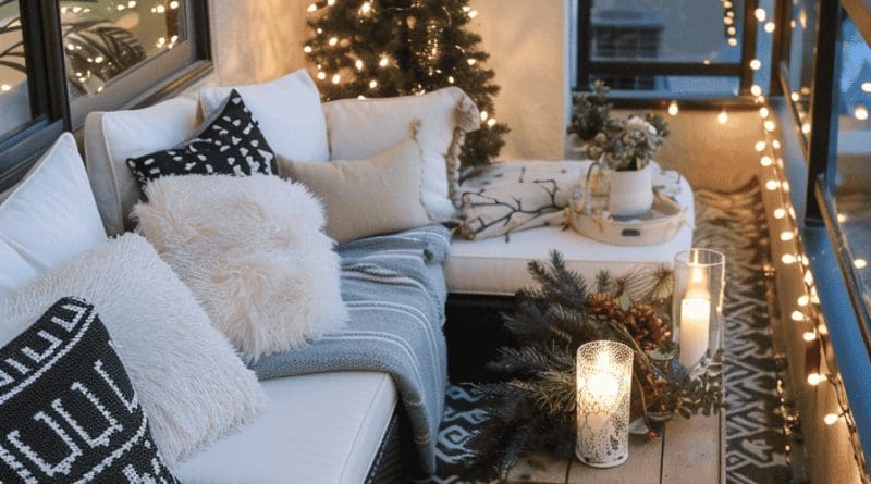 27 Stunning Christmas Balcony Decor Ideas You'll Love