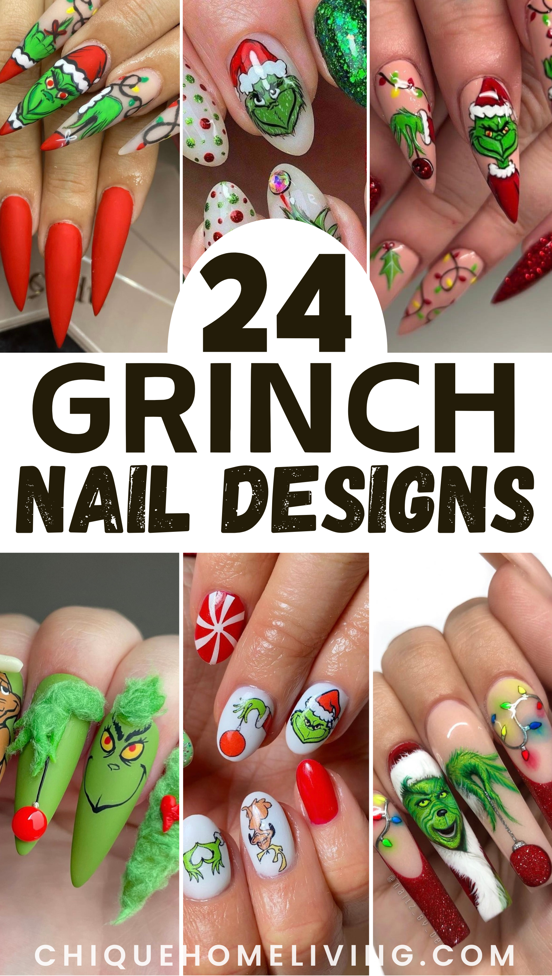 grinch nails Grinch Nail Ideas