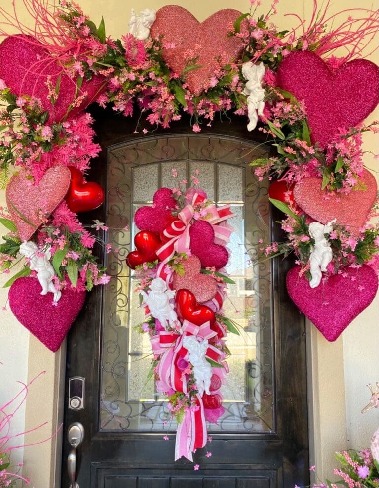 24 Romantic Valentine's Day Front Door Decor Ideas