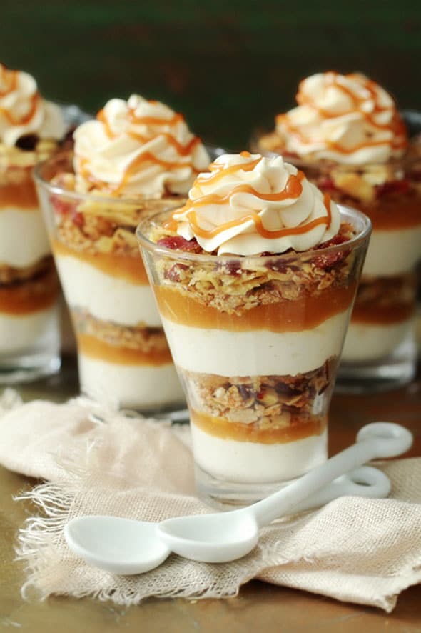 Caramel Apple Trifle Mini Dessert Cup Ideas