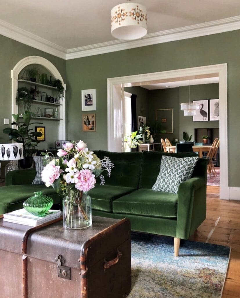 30 Stunning Green Sofa Living Room Ideas You'll Love