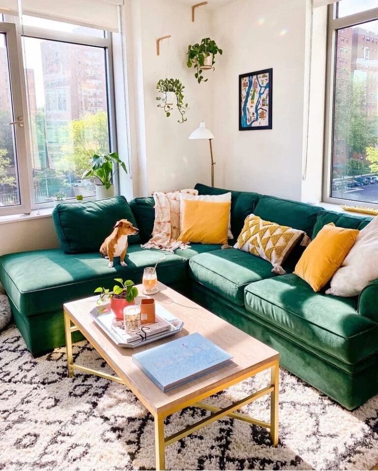 26 Insanely Gorgeous Green Sofa Living Room Ideas That Are Totally ...