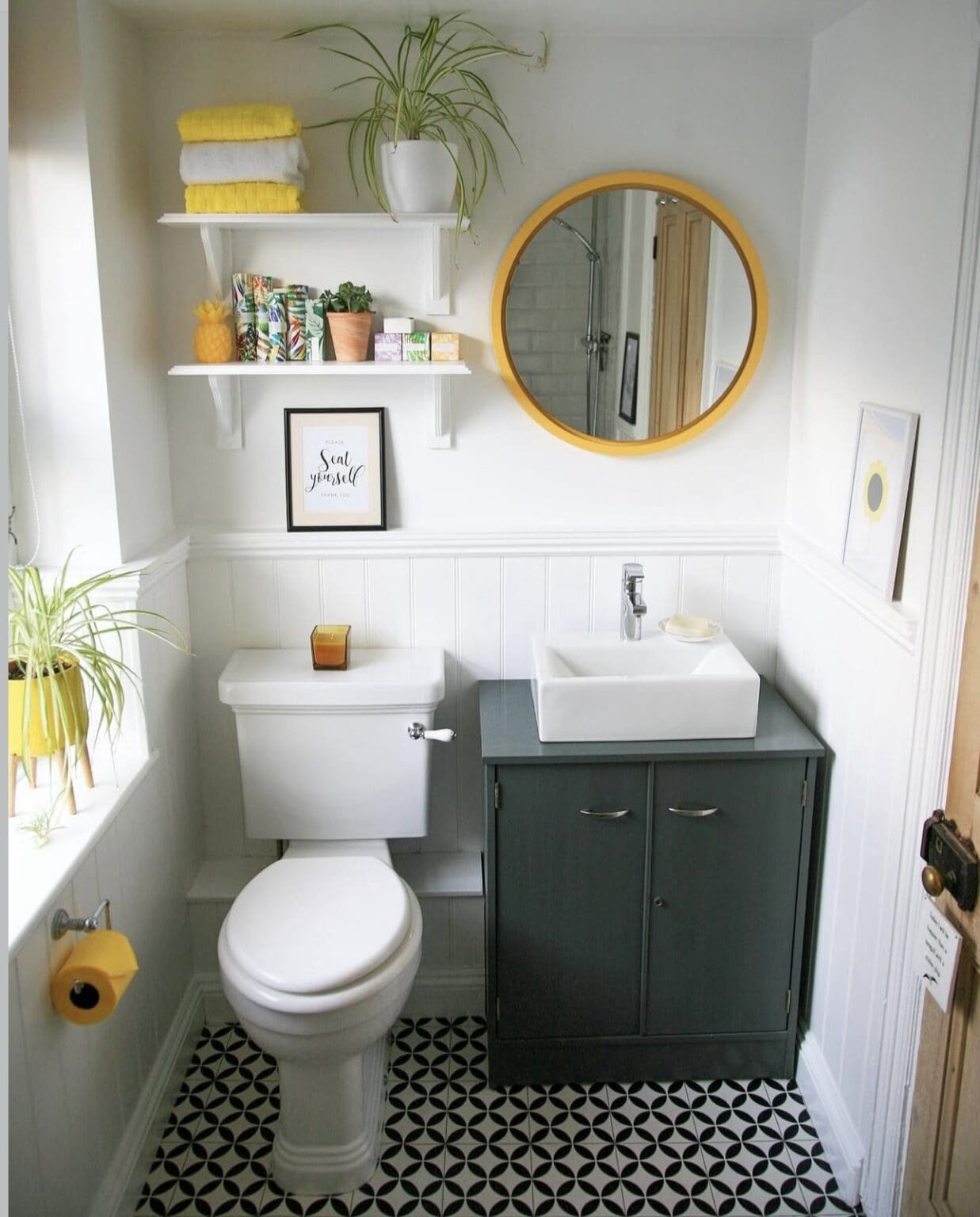 View of 29 Genius Small Apartment Bathroom Ideas You'll Love