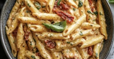 Creamy Sun-Dried Tomato and Basil Pasta