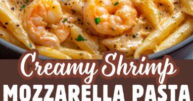 Creamy Shrimp Mozzarella Pasta