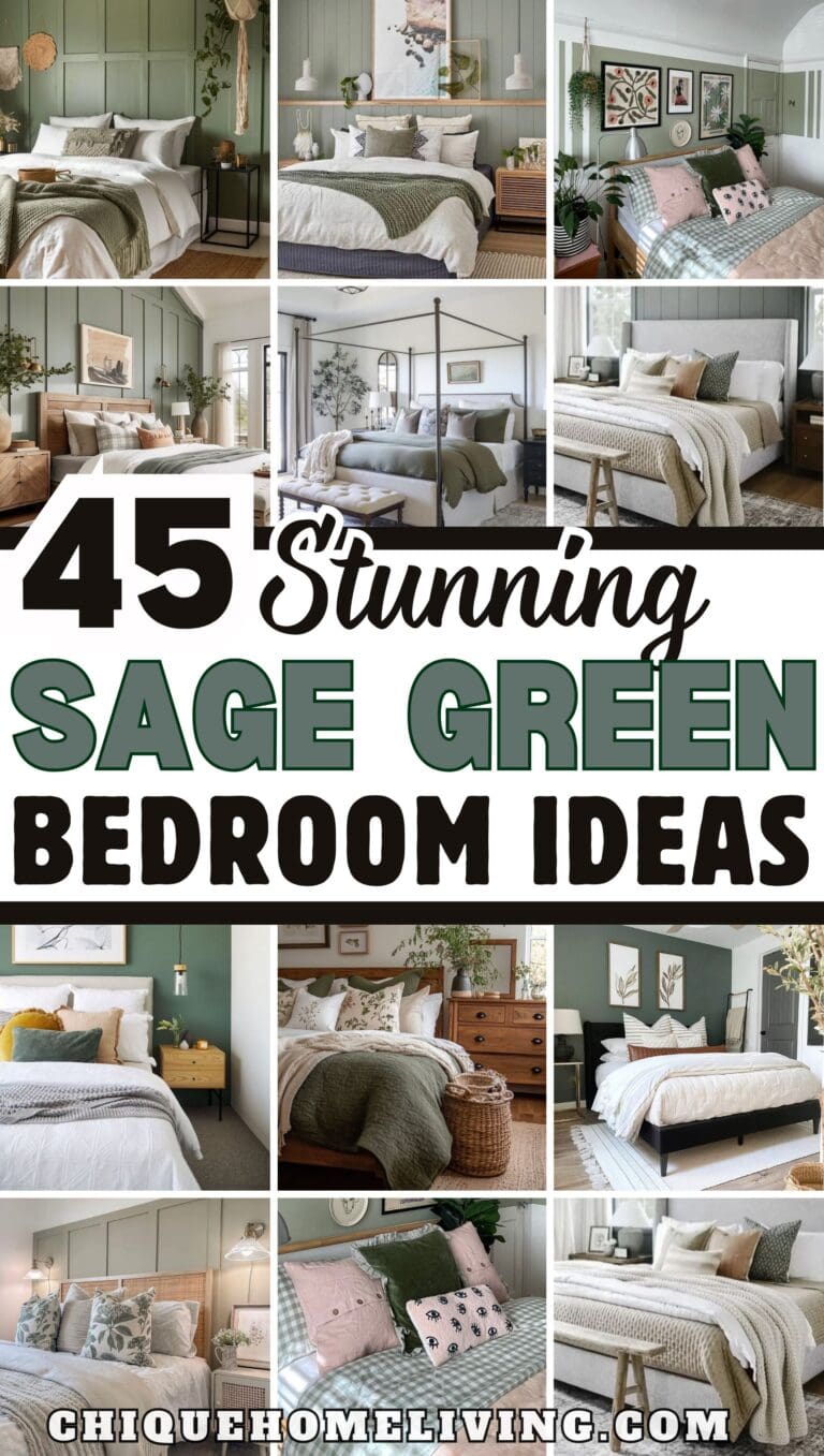 45 Elegant Sage Green Bedroom Ideas for a Soothing Ambiance