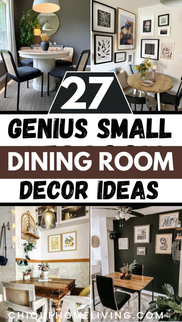 27 Genius Small Dining Room Ideas to Transform Your Space
