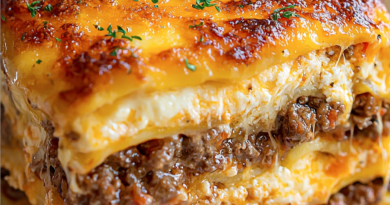 Parmesan Garlic Cheeseburger Lasagna