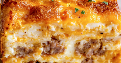 Overnight Sausage and Egg Breakfast Casserole