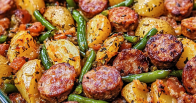 Sausage, Green Bean, and Potato Casserole