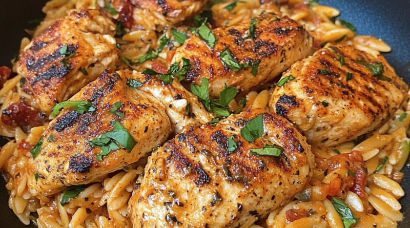 Cajun Chicken with Orzo