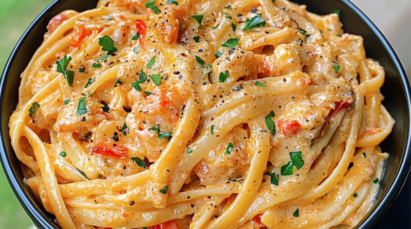 Creamy Cajun Crab Pasta