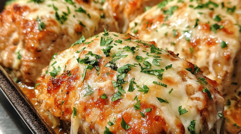 Garlic Parmesan Chicken Meatloaves