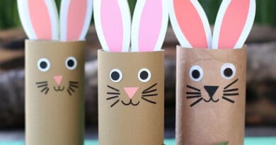 Toilet Paper Roll Easter Bunny Craft Kitchen Island Lighting