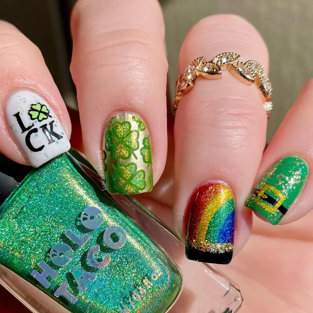 st patrick day St. Patrick’s Day Nail Ideas