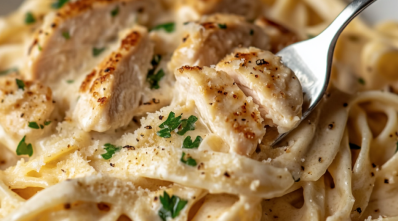 Garlic Parmesan Chicken Alfredo