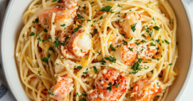 Garlic Butter Lobster Pasta