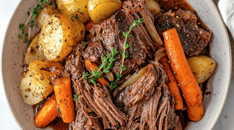 Sunday Pot Roast with Potatoes and Carrots