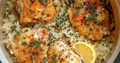 Slow Cooker Lemon Herb Chicken and Rice