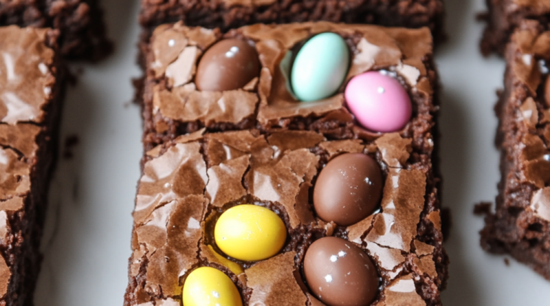 Easter Egg Brownies