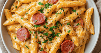 Creamy Kielbasa Pasta