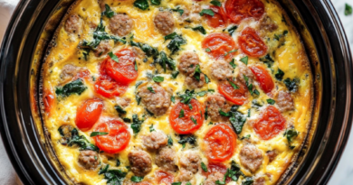 Crockpot Italian Breakfast Frittata