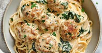 Creamy Turkey Meatball Pasta