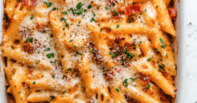 Creamy Bacon Pasta Bake