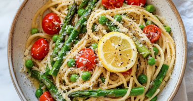 Lemon Herb Pasta with Spring Vegetables