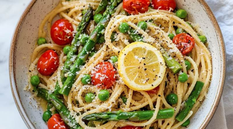 Lemon Herb Pasta with Spring Vegetables