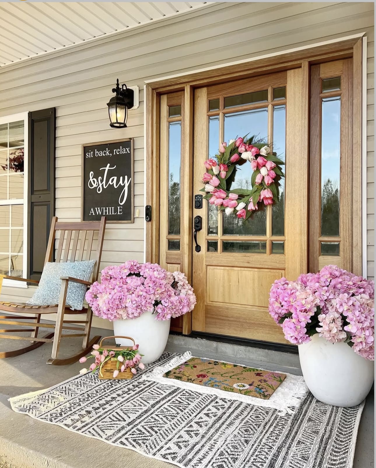 IMG 6742 Spring Front Porch Decor Ideas