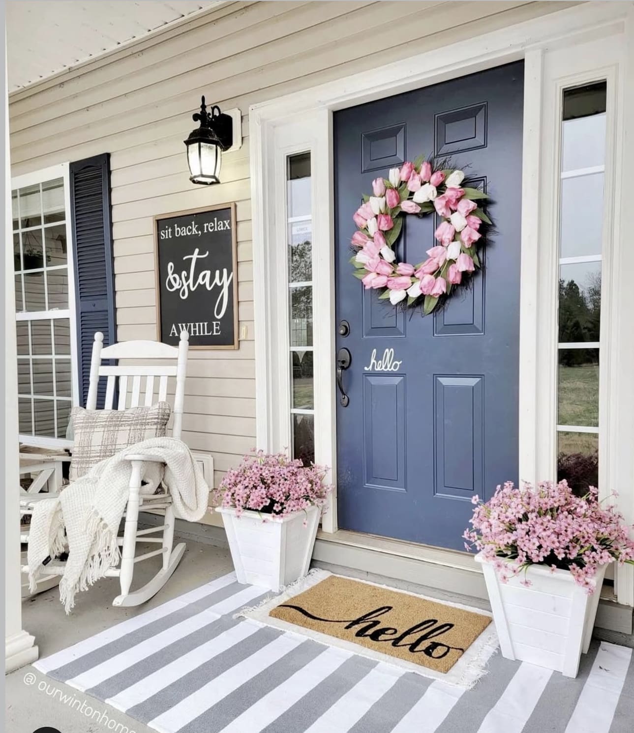 IMG 6743 Spring Front Porch Decor Ideas