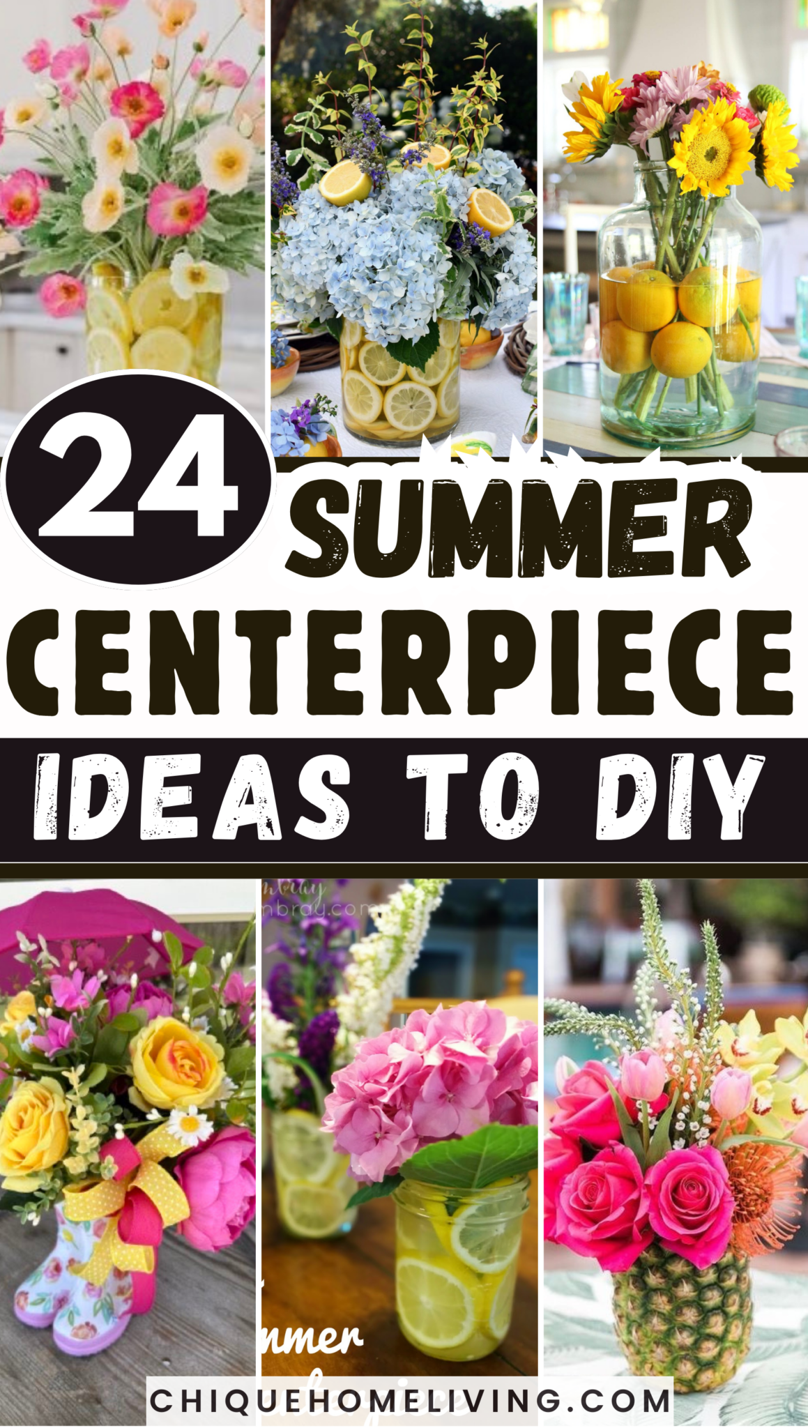 24 Stunning DIY Summer Centerpiece Ideas to Brighten Your Table