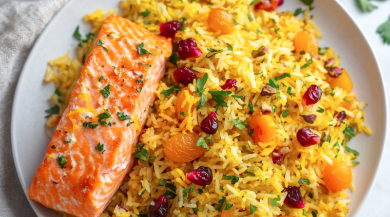 Persian Basmati Pilaf with Apricots & Pistachios