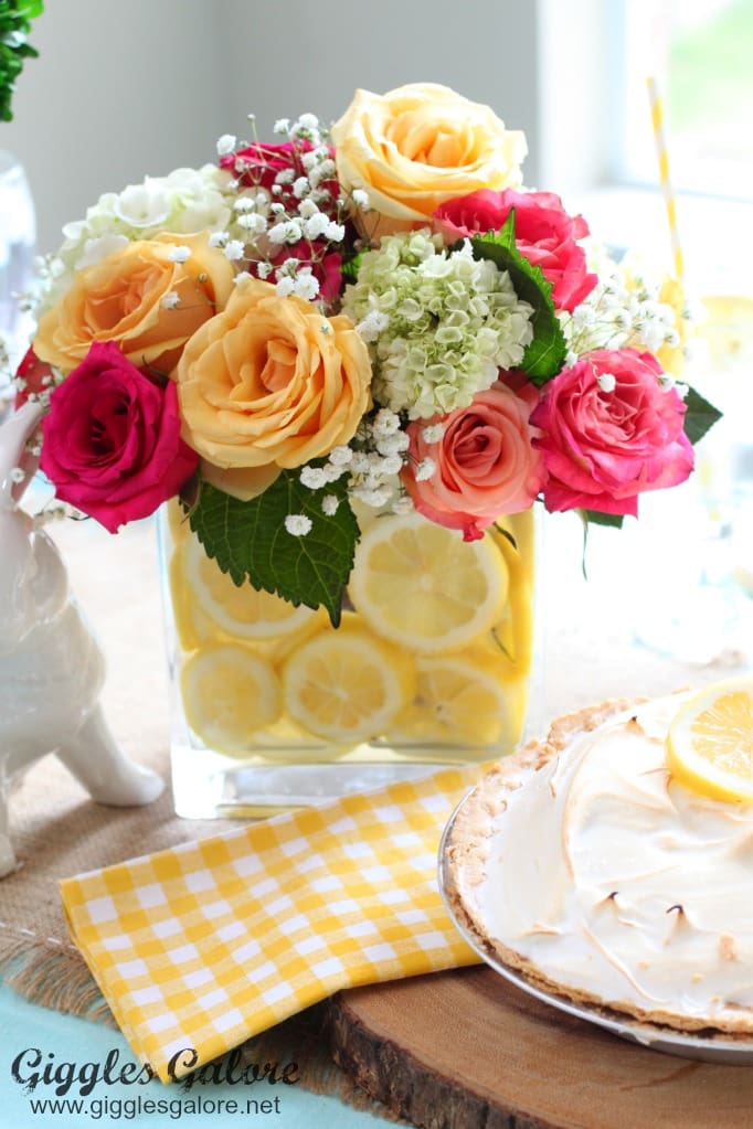 Spring Lemon Centerpiece DIY Summer Centerpiece Ideas