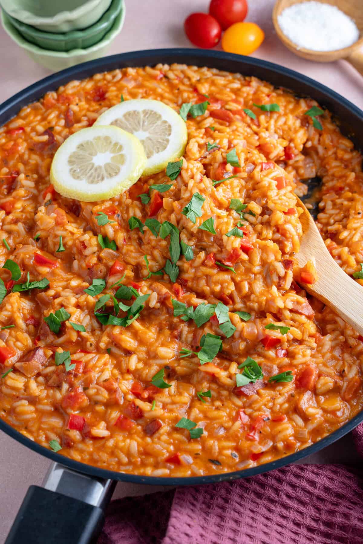chorizo risotto recipe 7 scaled 1 Spring Dinner Ideas