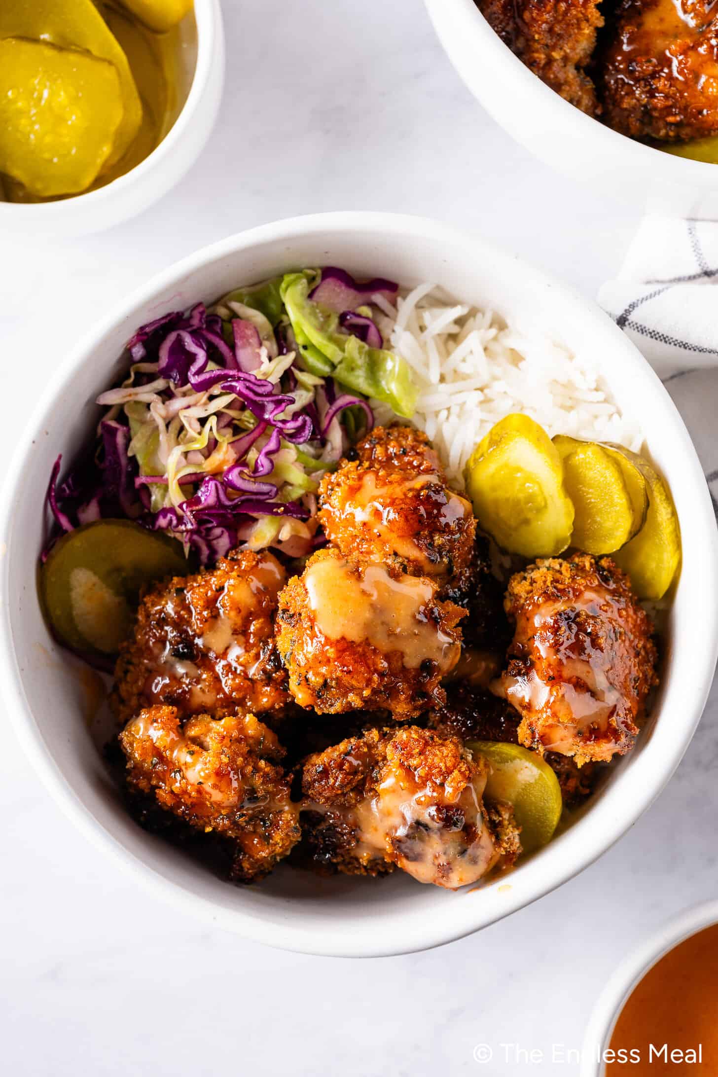 hot honey chicken bowls 6 Spring Dinner Ideas
