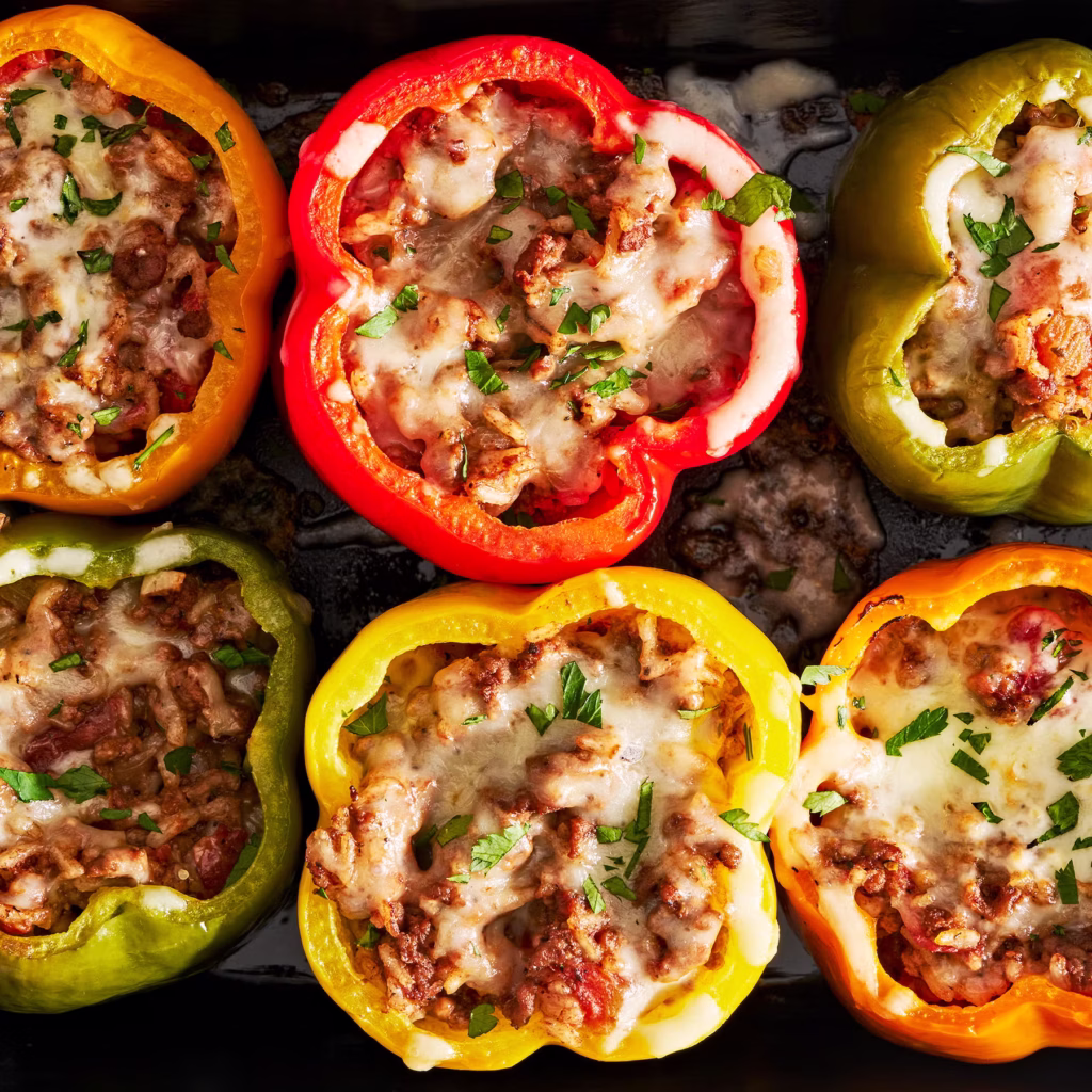 stuffed peppers lead 649c91e2c4e39 1024x1024 1 Spring Dinner Ideas