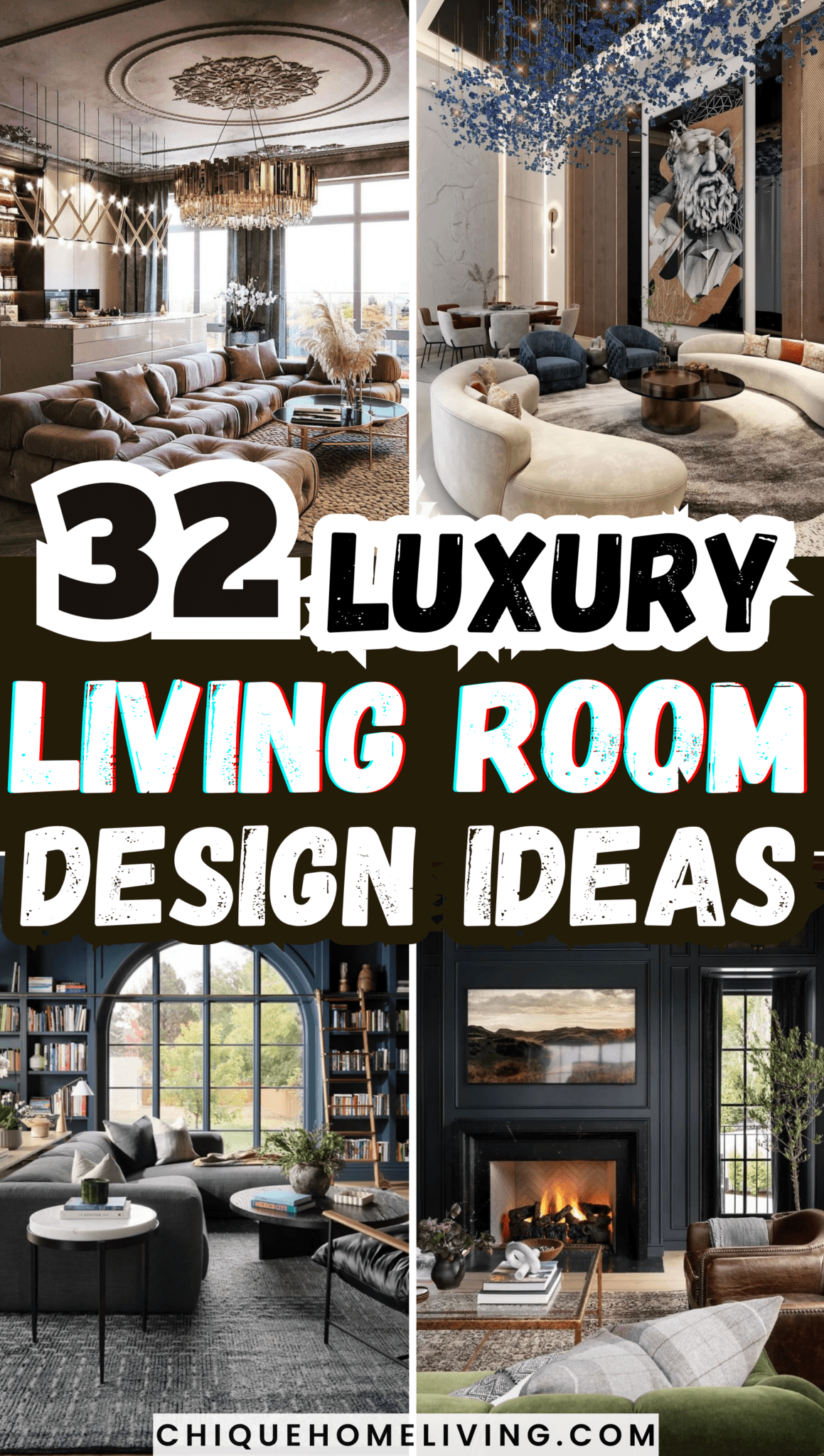 Image showcasing 32 Modern Luxury Living Room Design Ideas