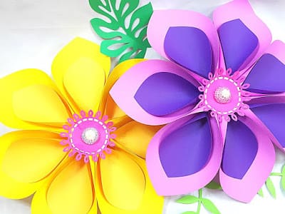 hawaiian flowers Summer Crafts for Kids